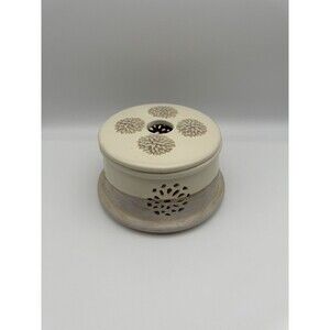 Yankee Candle Stoneware Floral Tea Light Holder